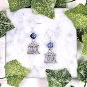 Parthenon earrings, ancient Greece, Athena, greek mythology, hellenic