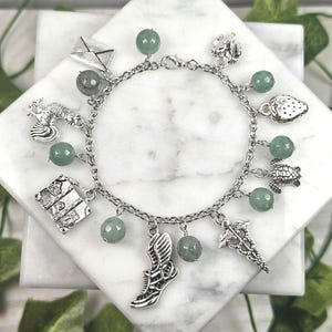 Hermes charm bracelet, messenger god, greek god, greek mythology, devotional deity based jewelry