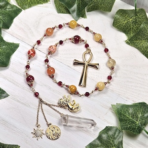 Sekhmet Prayer Beads, Egyptian Goddess, Egyptian Mythology, Meditation Beads, Devotional, Altar Offering, Kemetic