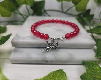 Eros charm bracelet, cupid Devotee bracelet, greek mythology, greek god, hellenic devotional jewelry