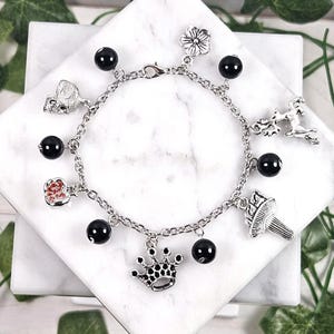 Persephone charm bracelet, greek goddess, greek mythology jewelry, deity based