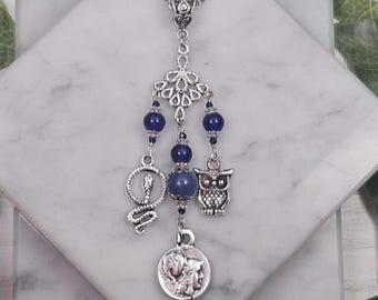 Athena Greek Goddess Necklace: Wire wrapped, Greek Mythology Jewelry