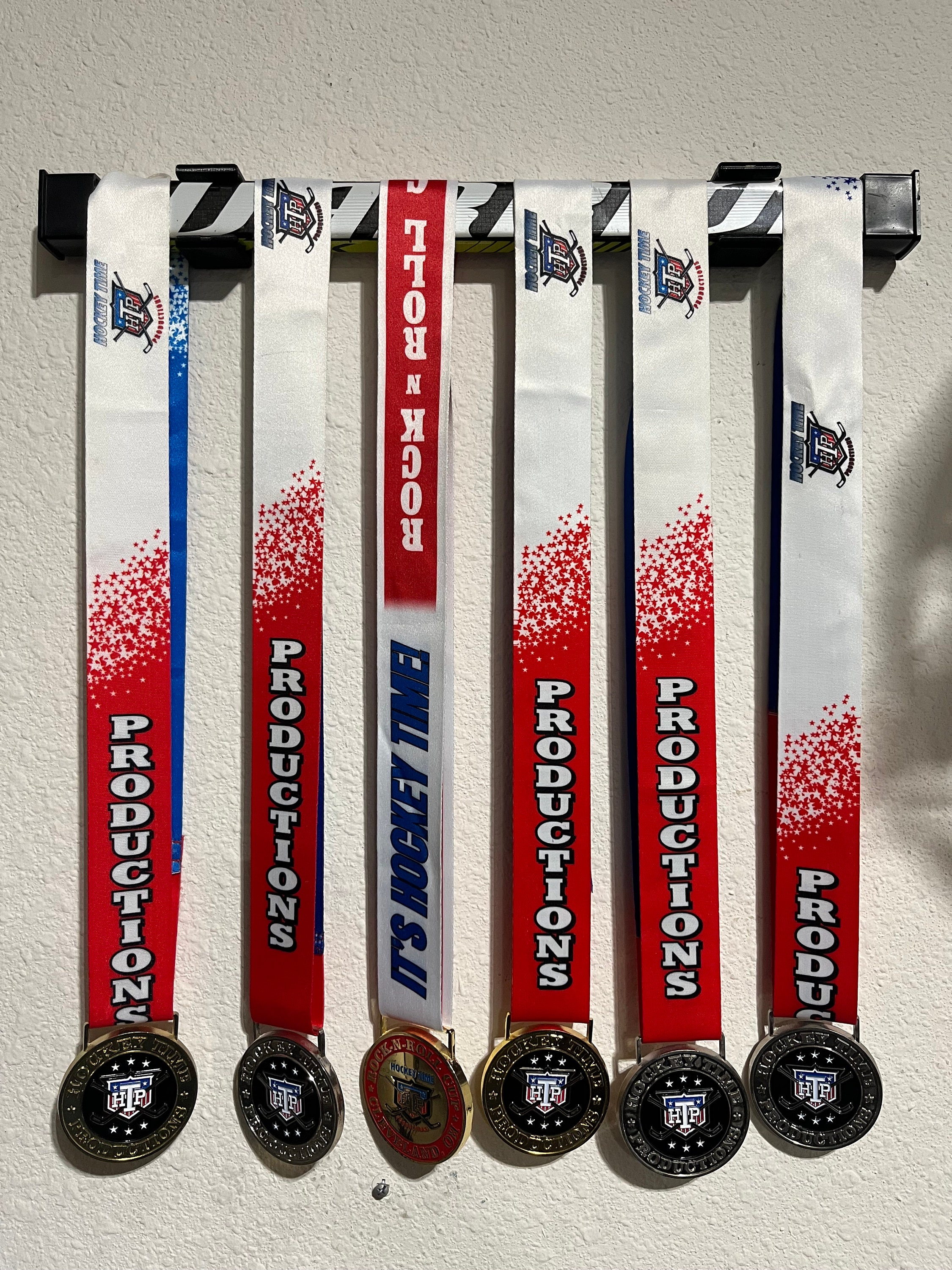 Hockey Stick Medal Hanger Holder Display Rack Game Used Etsy