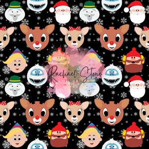 Rudolph and Friends Seamless Paper File Design
