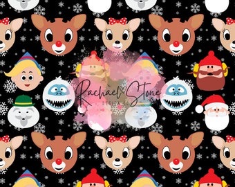 Rudolph and Friends Seamless Paper File Design