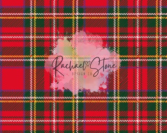 Red Green Plaid Christmas Seamless Paper File Design