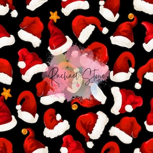 Santa Hat Christmas Seamless Paper File Design