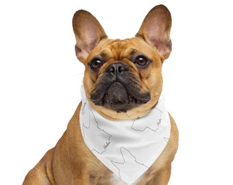 Bandana personnalisé pour chien avec nom personnalisé, bandana pour chien, cravate pour chien, cadeau pour chiens, cadeau chiot, cadeau chien maman, cadeau chien papa