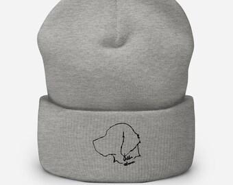 Gorro con bordado personalizado, gorro con nombre de mascota, gorro de perro personalizado, regalo amante de los perros, gorro de invierno