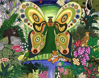 Lámina del Arcángel Rafael – Decoración de la Selva
