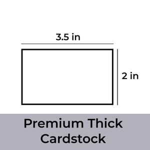 100 Pcs Blank Gray Business Cards 2x3.5 in Thick Cardstock 100# 270gsm image 6