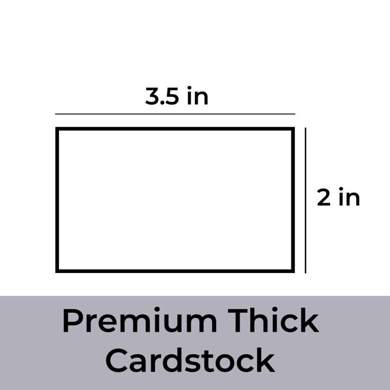 100 Pcs Blank Gray Business Cards 2x3.5 in Thick Cardstock 100# 270gsm image 6