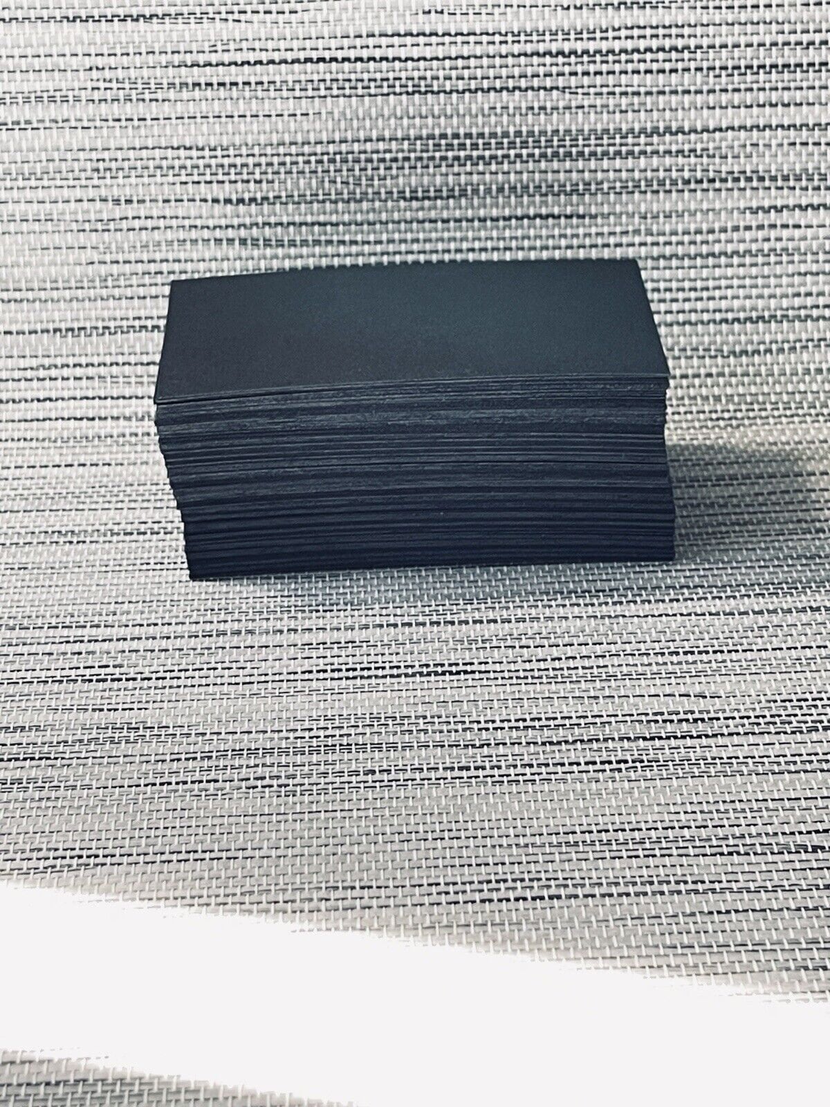 200 Blank Business Cards 2x3.5 Inch Black Smooth Thick Cardstock 110 ...