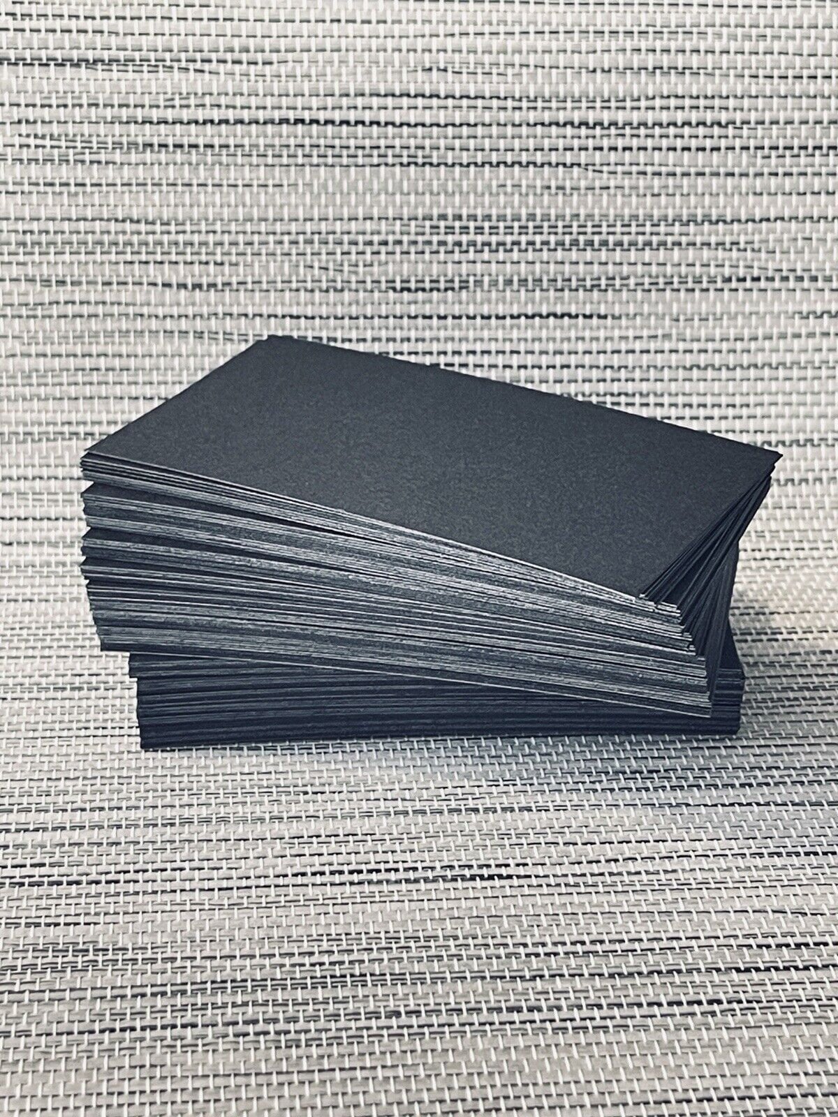 200 Blank Business Cards 2x3.5 Inch Black Smooth Thick Cardstock 110 ...