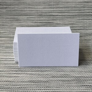 100 Pcs Blank Gray Business Cards 2x3.5 in Thick Cardstock 100# 270gsm image 2