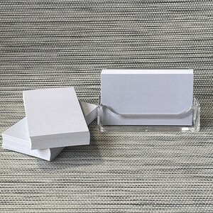 100 Pcs Blank Gray Business Cards 2x3.5 in Thick Cardstock 100# 270gsm image 3