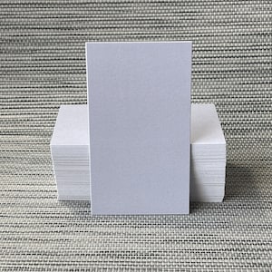 100 Pcs Blank Gray Business Cards 2x3.5 in Thick Cardstock 100# 270gsm image 1