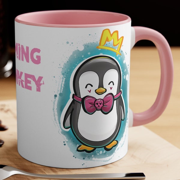 Joli tatouage de pingouin sur une tasse de 11 oz et 15 oz