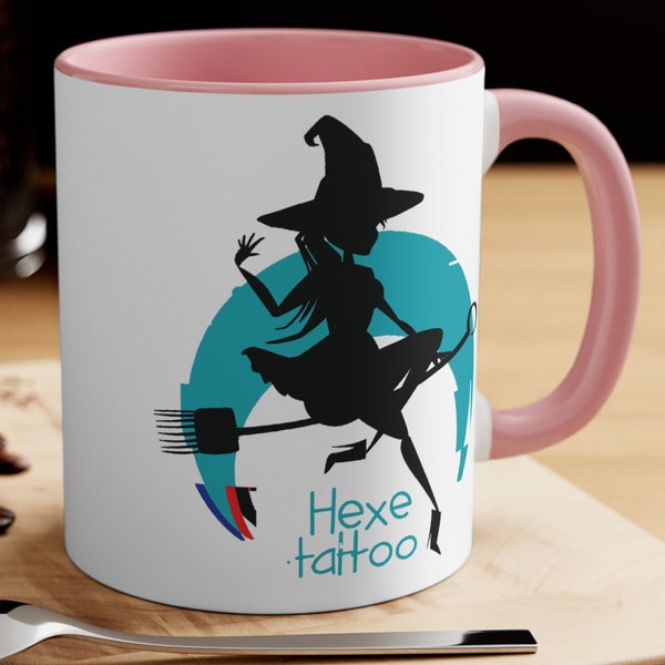 Création de logo Hexe Tattoo Studio sur mug 11 oz et 15 oz