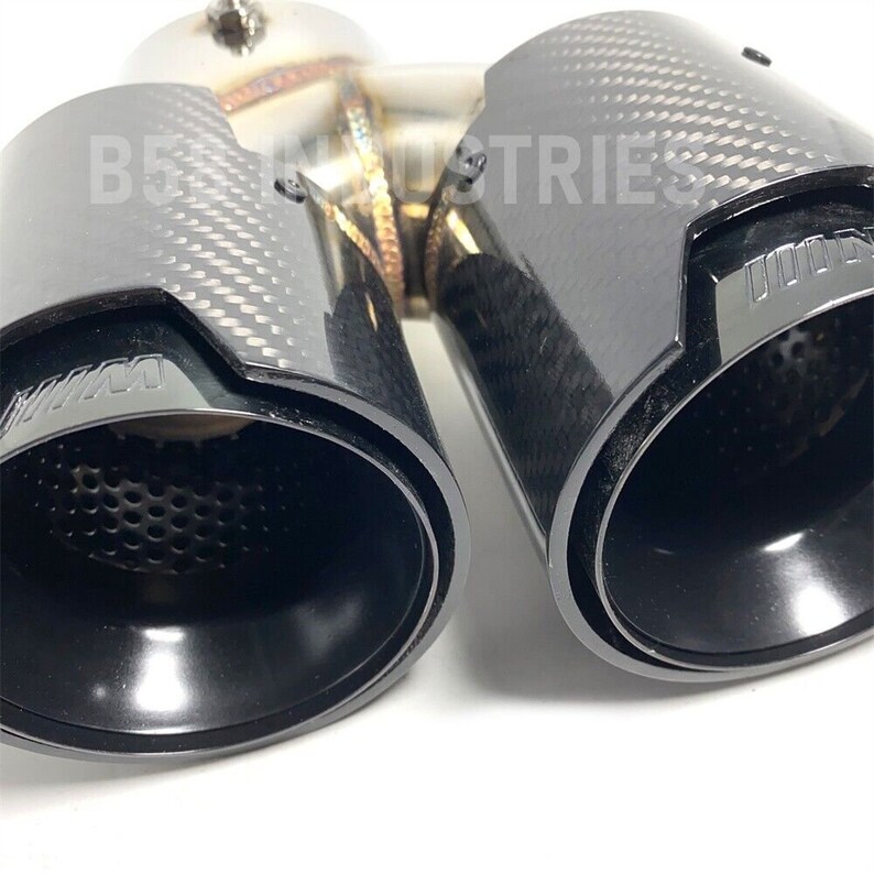2x BMW M Performance Carbon Fiber Exhaust Tips for G20 G21 M340i G42 ...