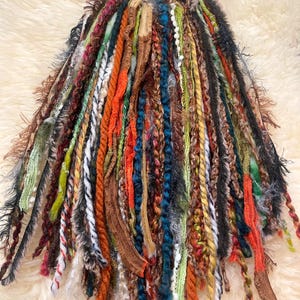 Wanderwood- Handmade Wool Dreads on Hairband, Boho Hair Pieces, Extensions, Dreadlocks, Festival Hair, LoxyDreads reusable Dreads made easy