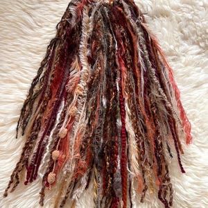Boho Dreadlock- EmberWitch - Wool Dreads on Hairband, Boho Hair Pieces, Extensions, Dreadlocks, Festival and Cosplay LoxyDreads