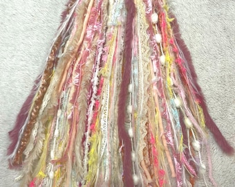 Rastas de lana con banda elástica: Unicornio Loxy - Accesorio para el cabello de Halloween