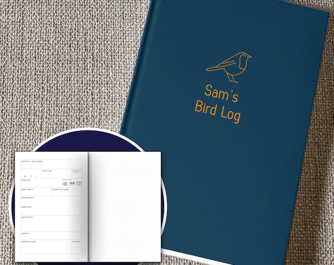 Personalized Birding Logbook: Birdwatcher Gift, Checklist Journal