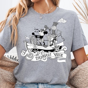 Steamboat Willie&#39;s River Cruises Shirt, Disney Cruise Shirt, Mickey Sound Cartoon Tee, Disneyland Family Vacation Tee, Disney Trip Shirt