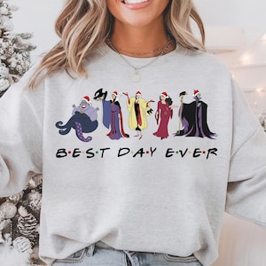 Bester Tag überhaupt Schurken Weihnachten Shirt, Disney Mädchen Weihnachten T-Shirt, Weihnachten Maleficent T-Shirt, Disneyland Ursula Shirt, Bad Witches Weihnachten T-Shirt