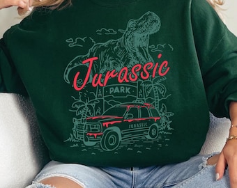 Felpa Jurassic Park, maglione Jurassic World, maglietta per il viaggio a Jurassic Park, maglietta Jurassic Park di Disneyland, felpa con dinosauro T-rex