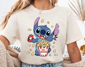 Maglietta del film Disney Lilo e Stitch, Maglietta del viaggio in famiglia a Disneyland, Maglietta Stitch Disney World, Maglietta delle vacanze Disney, Adorabile maglietta Stitch