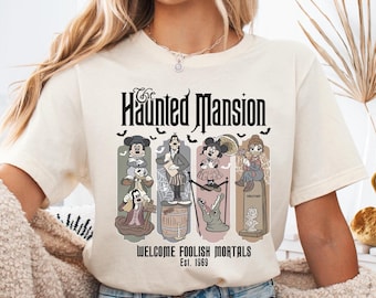 Haunted Mansion Mickey&Co Shirt, Welcome Foolish Mortals Shirt, Disney Family Trip Shirt, Funny Mickey Minnie Family Sweater