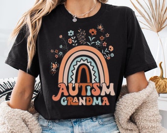 Autism Grandma Tee, Autism Awareness Shirt, Autism Acceptance T-shirt, Autism Month Sweatshirt, Everybody Communicates Differently Shirts