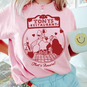 Disney Valentine Lady And The Tramp Shirt, Disney Couples Trip Tee, Animal Kingdom Shirt, Matching Disney World Tee, Tony’s Restaurant Shirt