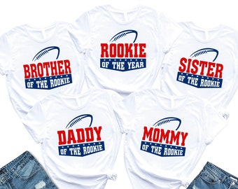 Rookie of the year Football Family Birthday Matching Shirts, Rookie Football 1st Birthday Shirt, Football Tee, Family of the Rookie Birthday