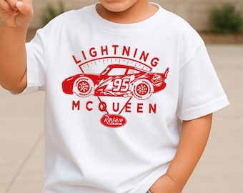 Vintage Lightning McQueen Shirt, Cars Kids Shirt, Piston Cup Shirt, McQueen 95 Sweatshirt, McQueen Birthday Shirt, Disney Birthday Trip Tee