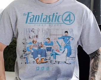 The Fantastic Four First Steps Tee, X-Men Shirt Johnny Storm, Fantastic Four First Steps Shirt, Studio Superhero Tee