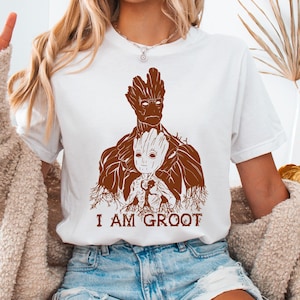 Tree Like Hero T-Shirt, I am Groot Shirt, Baby Groot Tee, Disney Baby Groot Sweatshirt, Guardians of Galaxy Shirt, Groot Hero Hoodie