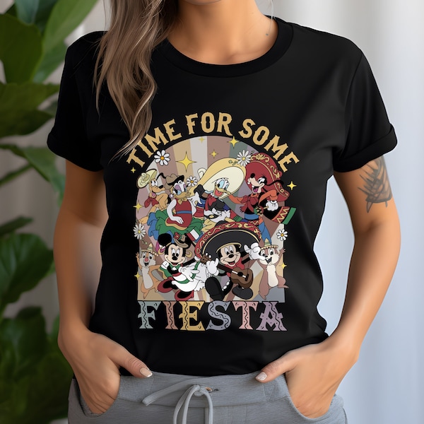 Mickey And Friends Cinco De Mayo Tee, Fiesta T-shirt, Magic Kingdom Shirt, Mexican Party Shirts, Disneyland Mexican Fiesta Party Shirt