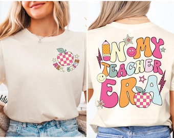 Moletom personalizado "Na minha época de professor", Moletom com nome personalizado para professor, Camiseta "Na época de professor", Moletom para professor do primeiro ano, Volta às aulas