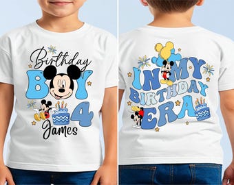Disney Mickey Birthday Boy Shirt, Disney In My Birthday Era Tee, Birthday Family Vacation Sweatshirt, Disney Birthday Party Tee