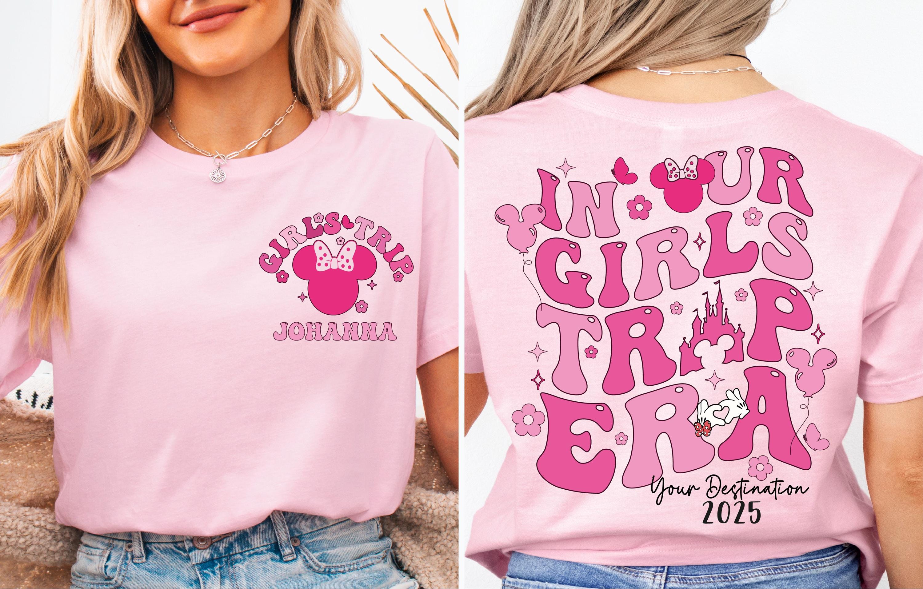 Personalized Disney Girls Trip 2025 shirt, In Our Girls Trip Era shirt, Disney Besties Matching Shirt, WDW Disneyland Girls Vacation