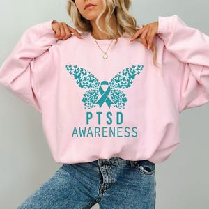 PTSD Awareness Shirt, PTSD Survivor Gifts, Warrior T Shirt, Post-Traumatic Stress Disorder, Mental Health Shirt, Anxiety Support Shirt image 3