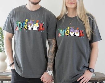 Disney shirt kleine zeemeermin mama, shirt Disney prinses familiefeest, shirt zeemeermin moeder, shirt familievakantie Disneyland