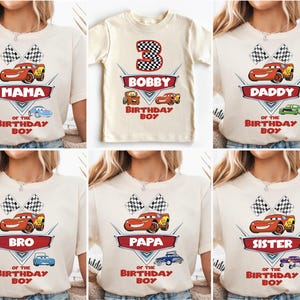 Disney Cars Birthday Boy Shirt, Lightning McQueen Birthday Boy Shirt, Cars Family Birthday Party Shirt, Disney Birthday Boy T-Shirt
