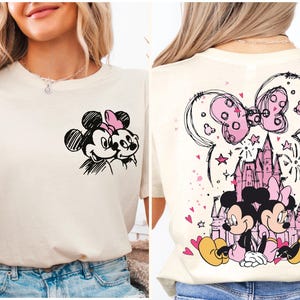 Disney Mickey and Minnie Sweathirt, Disney Mickey and Minnie Trip Shirt, Disneyworld Family Shirt, Disney Matching Shirt, Disney Castle Tee