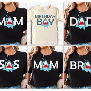 Shark Birthday Boy Shirt, Shark Family Birthday Shirt, Birthday Boy Shirt, Shark Shirt, Shark Matching Family Shirt, Shark Birthday Party