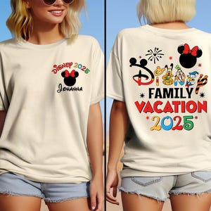 Disney Familien Urlaub 2025 Shirt, Disneyland 2025 Sweatshirt, Disneyworld Familien Reise T-Shirt, Mickey Mouse 2025 Shirt, Disney 2025 T-Shirt