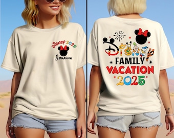 Disney Familien Urlaub 2025 Shirt, Disneyland 2025 Sweatshirt, Disneyworld Familien Reise T-Shirt, Mickey Mouse 2025 Shirt, Disney 2025 T-Shirt
